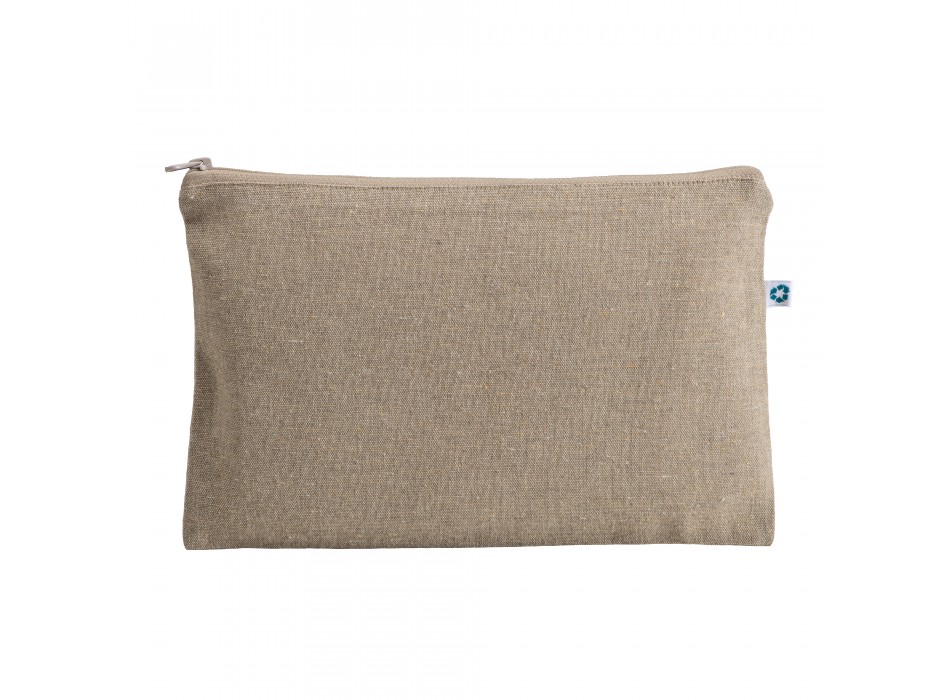 Beauty case in cotone riciclato 150 g/m2, con zip FullGadgets.com