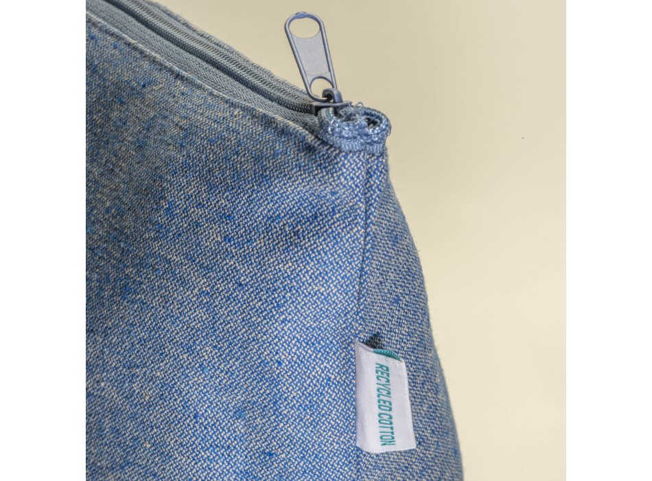 Beauty case in cotone riciclato 280 g/m2 con cerniera e soffietto alla base FullGadgets.com