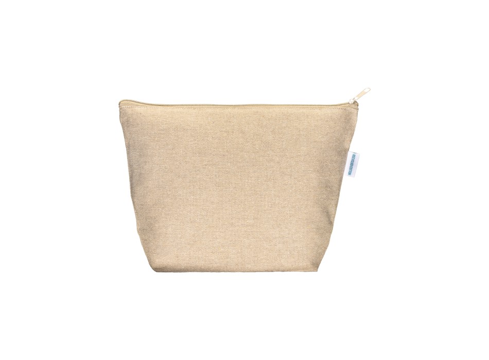 Beauty case in cotone riciclato 280 g/m2 con cerniera e soffietto alla base FullGadgets.com