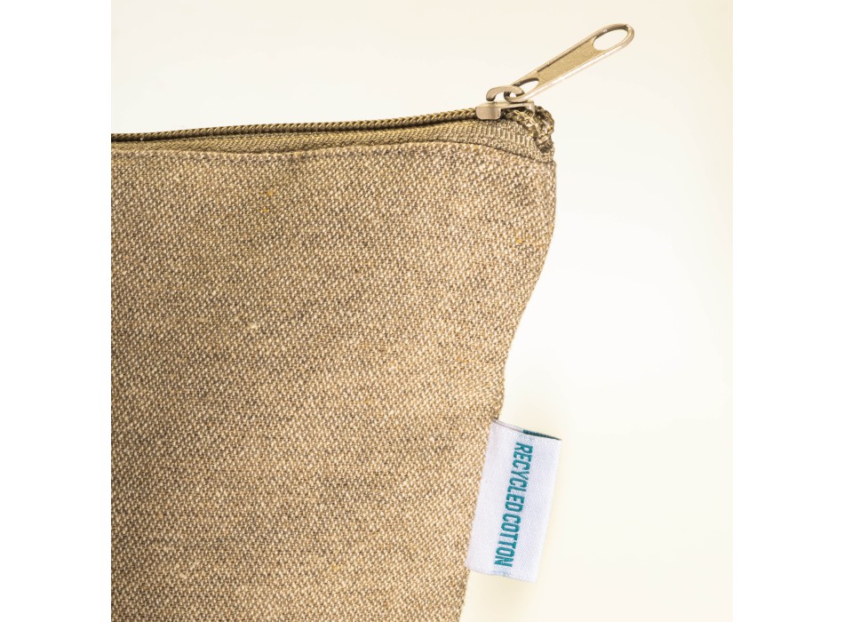 Beauty case in cotone riciclato 280 g/m2 con cerniera e soffietto alla base FullGadgets.com