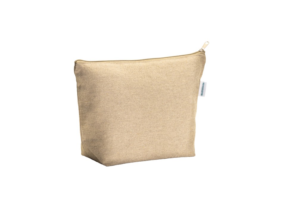 Beauty case in cotone riciclato 280 g/m2 con cerniera e soffietto alla base FullGadgets.com