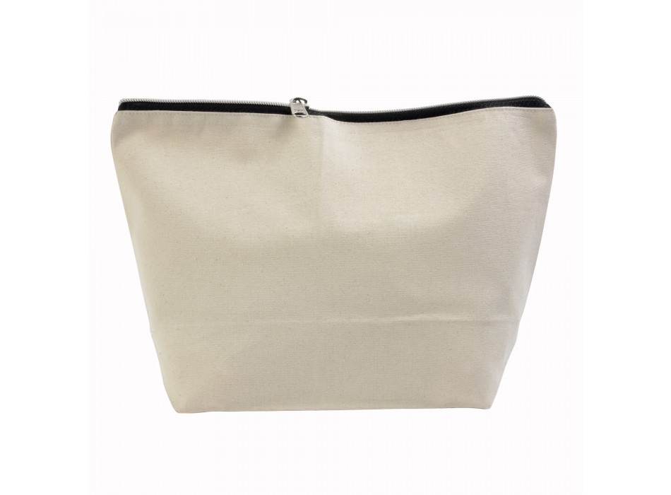 Beauty case in cotone spazzolato 10 oz con chiusura zip FullGadgets.com