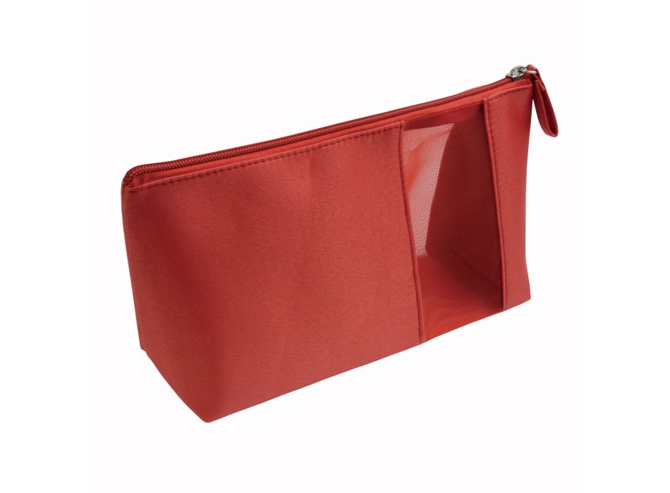 Beauty case in microfibra con zipper e finestra traforata FullGadgets.com