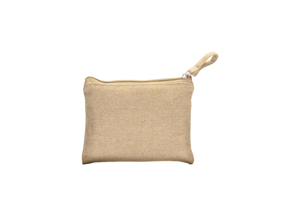 Beauty case/ porta monete in cotone riciclato 280 g/m2, con zip FullGadgets.com