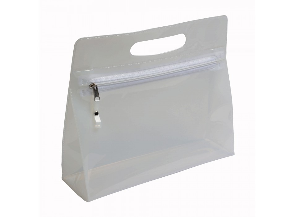 Beauty in pvc trasparente con chiusura a zip e maniglia FullGadgets.com