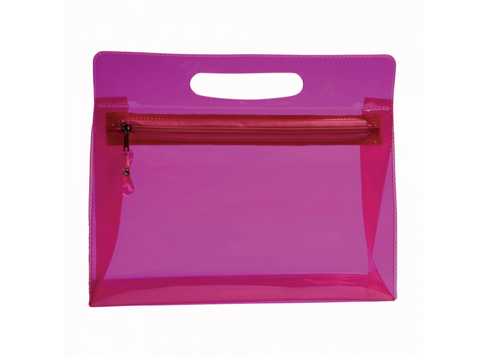 Beauty in pvc trasparente con chiusura a zip e maniglia FullGadgets.com