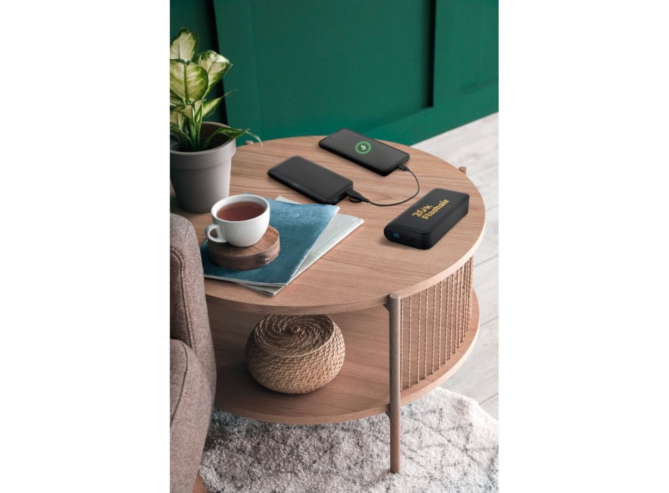 BECKER 10. Power bank da 10'000 mAh in ABS riciclato (100% rABS) con caricatore wireless superveloce da 15W FullGadgets.com