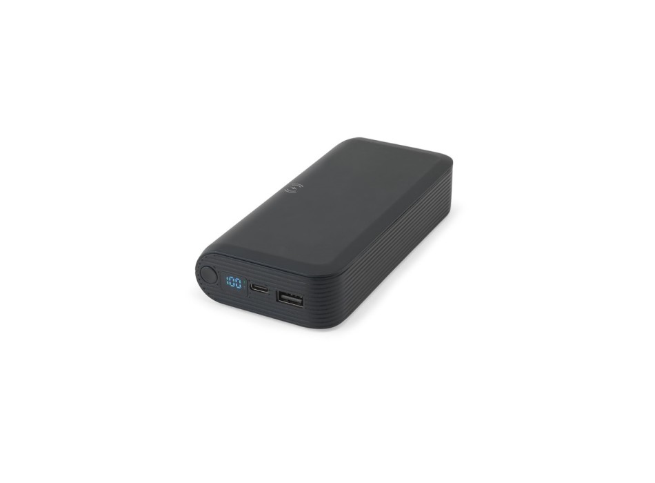 BECKER 20. Power bank da 20'000 mAh in ABS riciclato (100% rABS) con caricatore wireless superveloce da 15W FullGadgets.com
