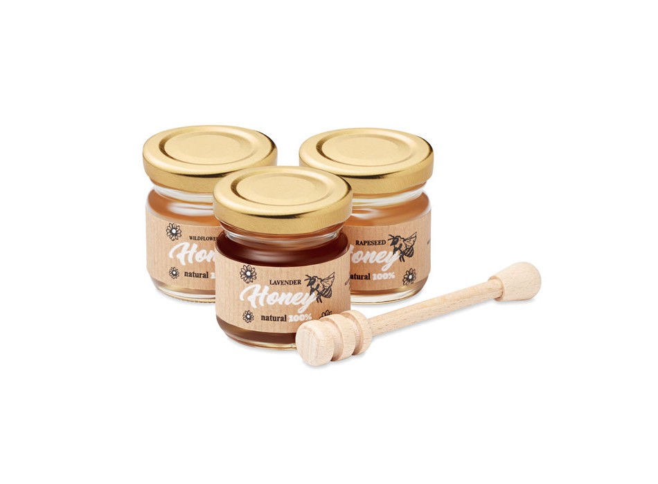 BEEBEE SET - Set di 3 vasetti di miele mille FullGadgets.com