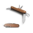 BELPIANO. Coltello tascabile multifunzione in acciaio inox e legno FullGadgets.com