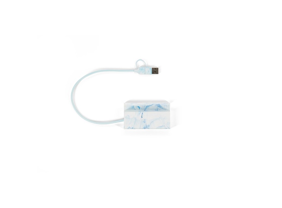 BERNERS HUB. Hub in ABS riciclato con ingressi e uscite principali FullGadgets.com