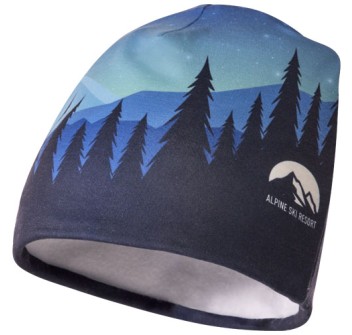 Berretto in PET riciclato con stampa a sublimazione e strato in pile Loki FullGadgets.com