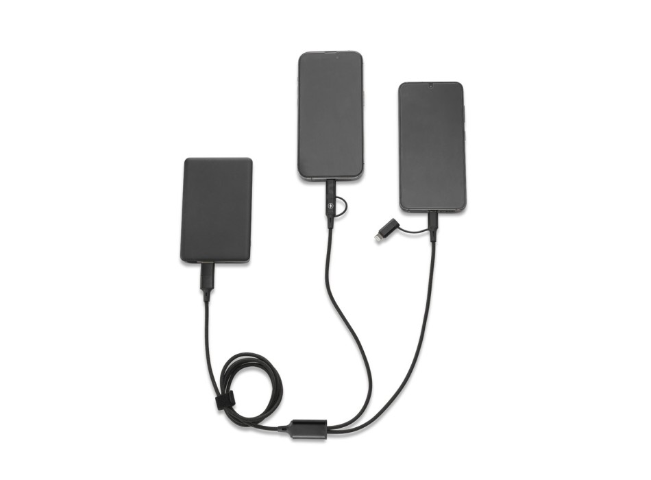 BERTOZZI. Cavo USB super veloce 6 in 1 in alluminio riciclato (20%) e PET riciclato (4%) FullGadgets.com