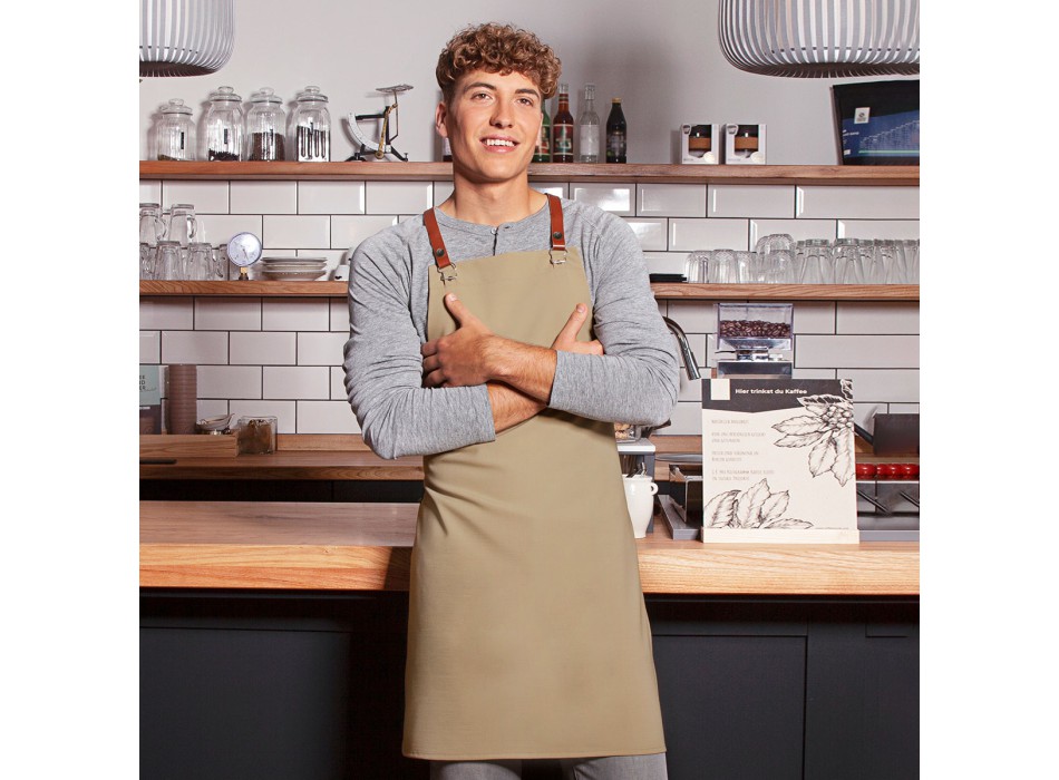 Bib Apron Green Gen. 65%rP35%O FullGadgets.com