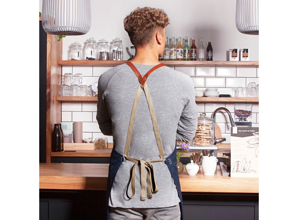 Bib Apron Green Gen. 65%rP35%O FullGadgets.com