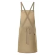 Bib Apron With Crossed Ribbons And Big Pocket FullGadgets.com