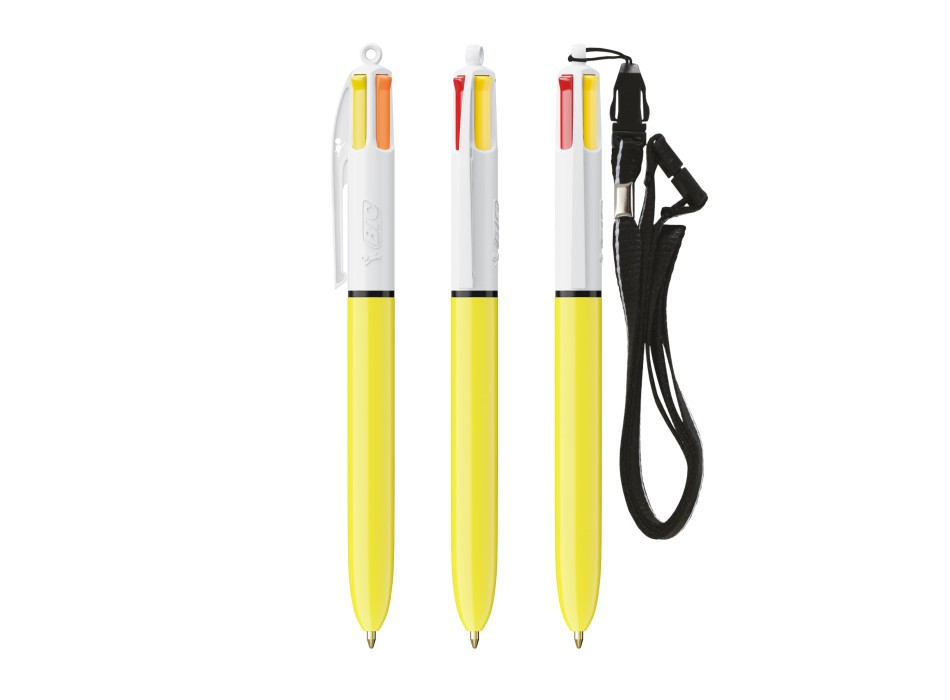 BIC® 4 Colours Sun ballpen + Lanyard FullGadgets.com