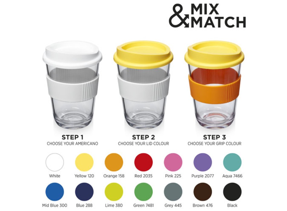 Bicchiere Americano® Cortado da 300 ml con impugnatura FullGadgets.com