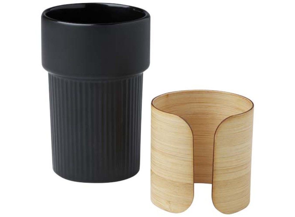 Bicchiere con custodia in bambù da 340 ml Fika FullGadgets.com