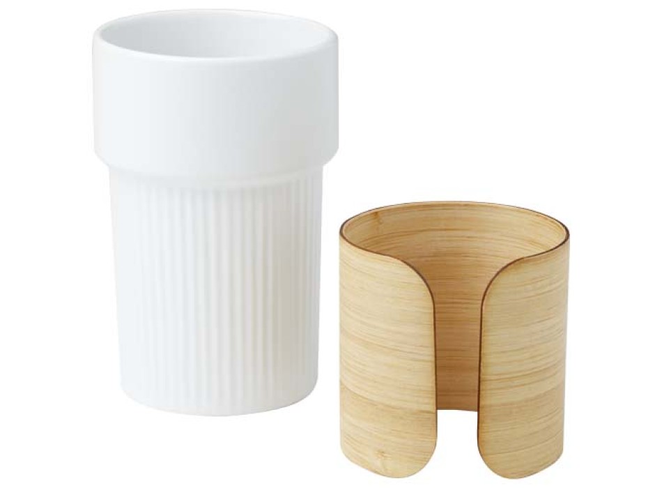Bicchiere con custodia in bambù da 340 ml Fika FullGadgets.com