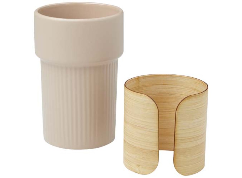 Bicchiere con custodia in bambù da 340 ml Fika FullGadgets.com
