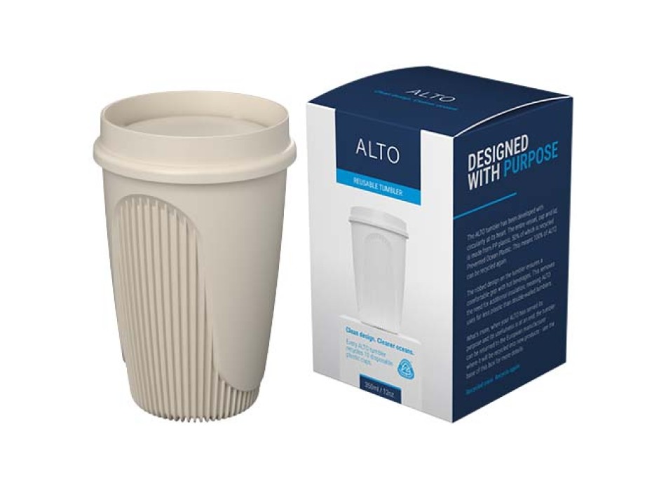 Bicchiere da 350 ml con coperchio a 360° Alto POP FullGadgets.com