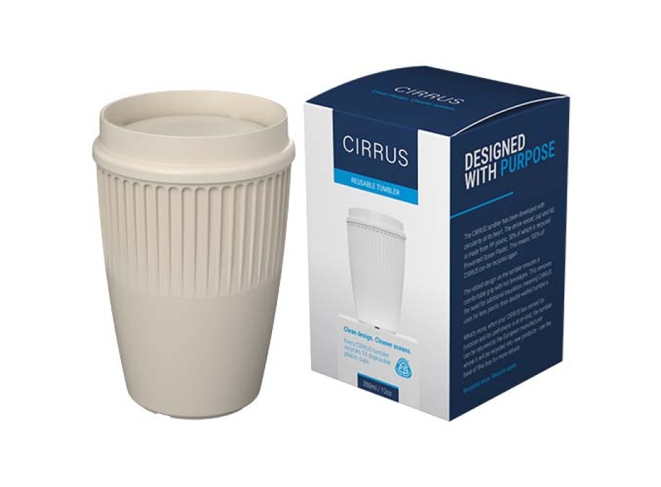 Bicchiere da 350 ml con coperchio a 360° Cirrus POP FullGadgets.com