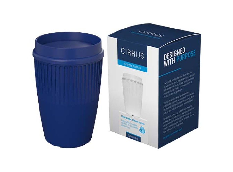 Bicchiere da 350 ml con coperchio a 360° Cirrus POP FullGadgets.com
