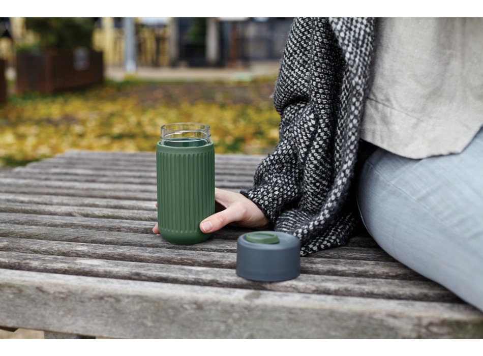 Bicchiere da viaggio Black+Blum in vetro 340ML FullGadgets.com