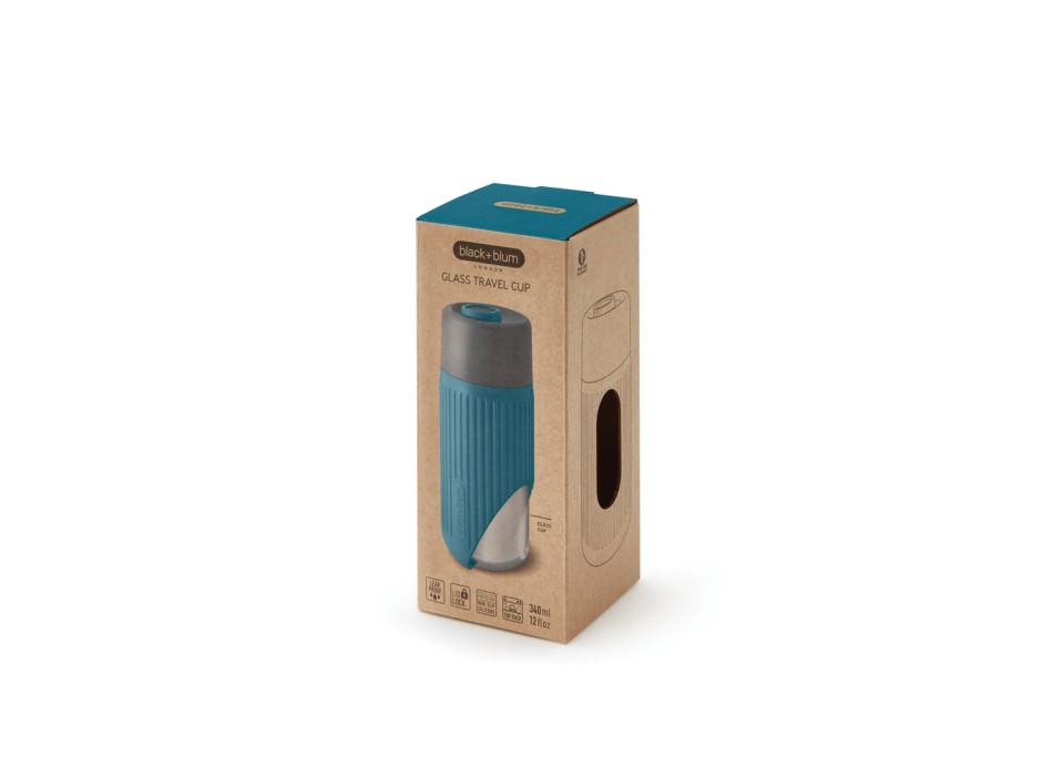 Bicchiere da viaggio Black+Blum in vetro 340ML FullGadgets.com