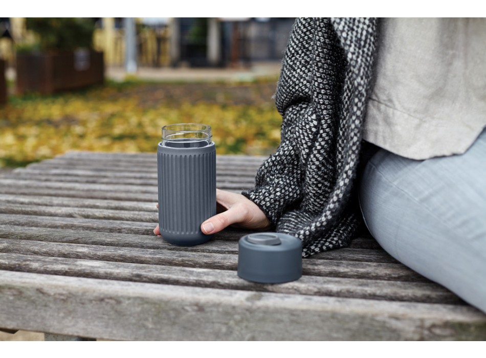 Bicchiere da viaggio Black+Blum in vetro 340ML FullGadgets.com