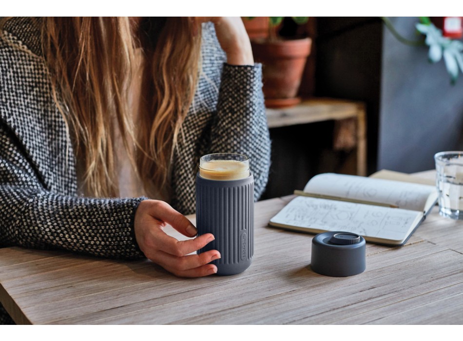 Bicchiere da viaggio Black+Blum in vetro 340ML FullGadgets.com