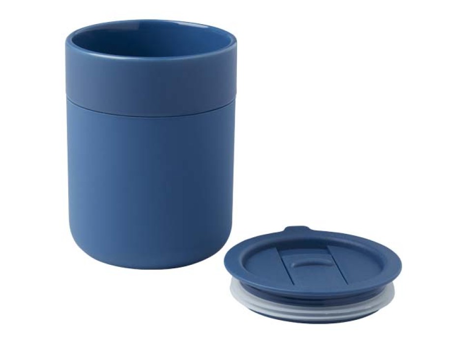Bicchiere in ceramica con involucro in silicone e coperchio in plastica da 330 ml Java FullGadgets.com