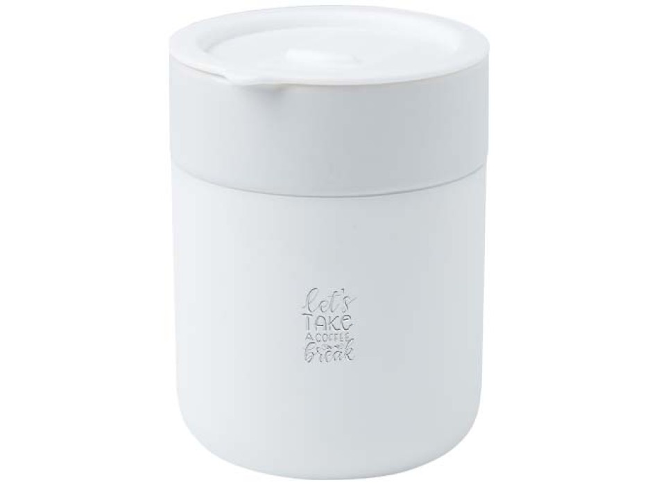 Bicchiere in ceramica con involucro in silicone e coperchio in plastica da 330 ml Java FullGadgets.com