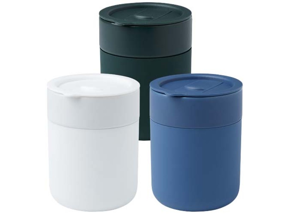 Bicchiere in ceramica con involucro in silicone e coperchio in plastica da 330 ml Java FullGadgets.com