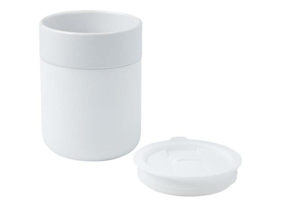 Bicchiere in ceramica con involucro in silicone e coperchio in plastica da 330 ml Java FullGadgets.com