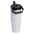 Bicchiere isolato Stanley IceFlow™ 2.0 da 890 ml in acciaio inox con cannuccia ribaltabile FullGadgets.com