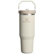 Bicchiere isolato Stanley IceFlow™ 2.0 da 890 ml in acciaio inox con cannuccia ribaltabile FullGadgets.com