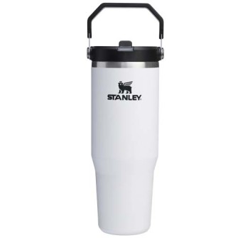Bicchiere isolato Stanley IceFlow™ 2.0 da 890 ml in acciaio inox con cannuccia ribaltabile FullGadgets.com
