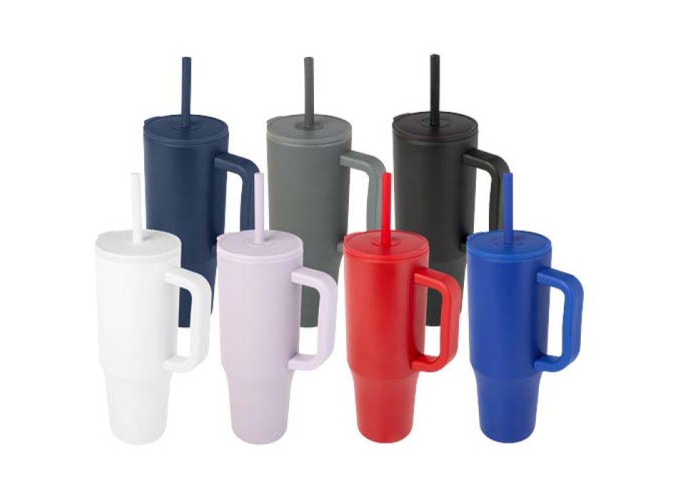 Bicchiere termico da 900 ml certificato RCS con cannuccia in silicone Brady FullGadgets.com