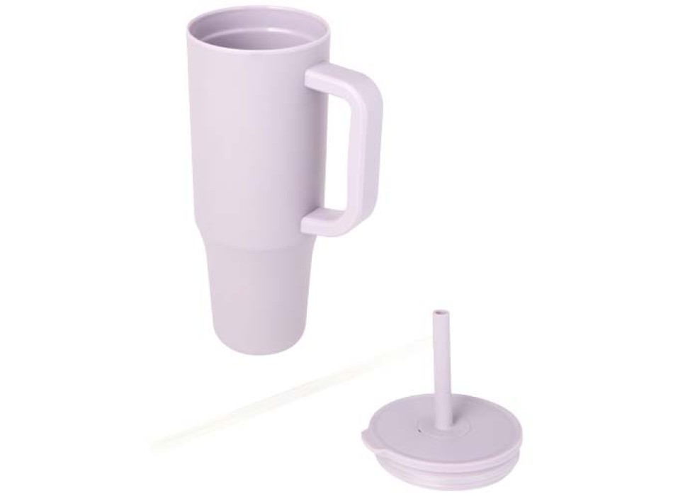 Bicchiere termico da 900 ml certificato RCS con cannuccia in silicone Brady FullGadgets.com
