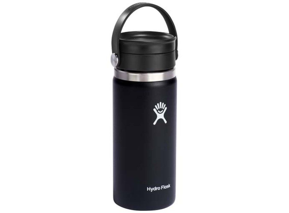 Bicchiere termico Hydro Flask Wide Mouth in acciaio inossidabile da 473 ml con tappo Flex Sip™ FullGadgets.com