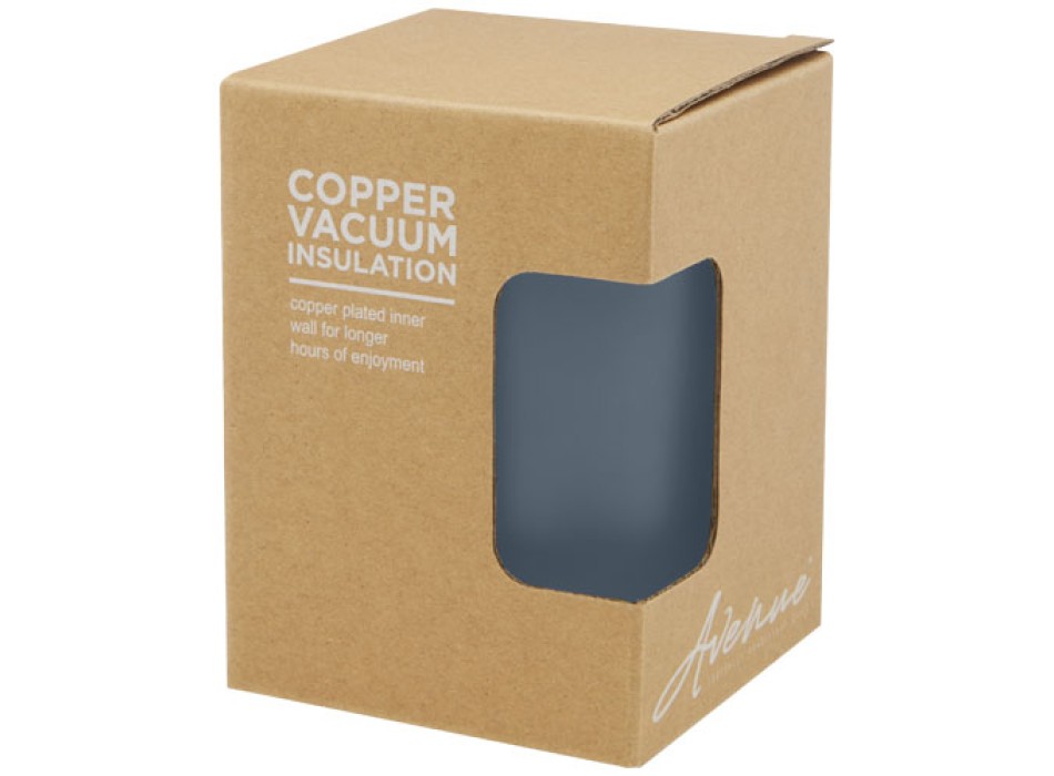 Bicchiere termico in acciaio inossidabile con isolamento sottovuoto in rame e coperchio in bambù da 330 ml Lagan FullGadgets.com