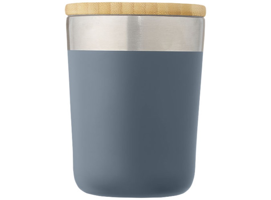 Bicchiere termico in acciaio inossidabile con isolamento sottovuoto in rame e coperchio in bambù da 330 ml Lagan FullGadgets.com
