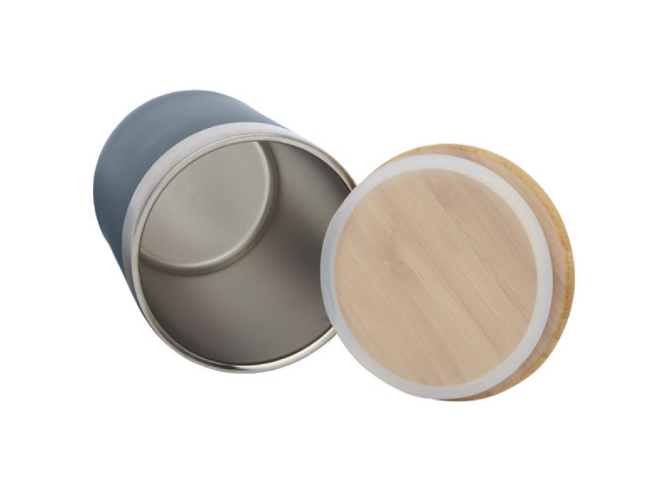 Bicchiere termico in acciaio inossidabile con isolamento sottovuoto in rame e coperchio in bambù da 330 ml Lagan FullGadgets.com