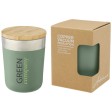 Bicchiere termico in acciaio inossidabile con isolamento sottovuoto in rame e coperchio in bambù da 330 ml Lagan FullGadgets.com