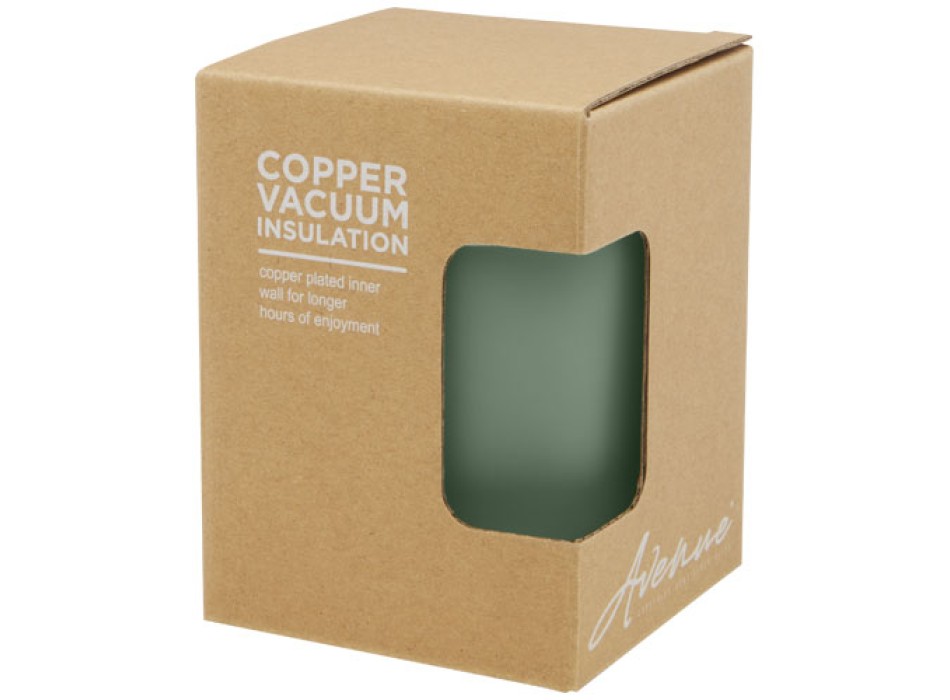 Bicchiere termico in acciaio inossidabile con isolamento sottovuoto in rame e coperchio in bambù da 330 ml Lagan FullGadgets.com