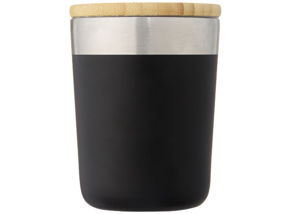 Bicchiere termico in acciaio inossidabile con isolamento sottovuoto in rame e coperchio in bambù da 330 ml Lagan FullGadgets.com