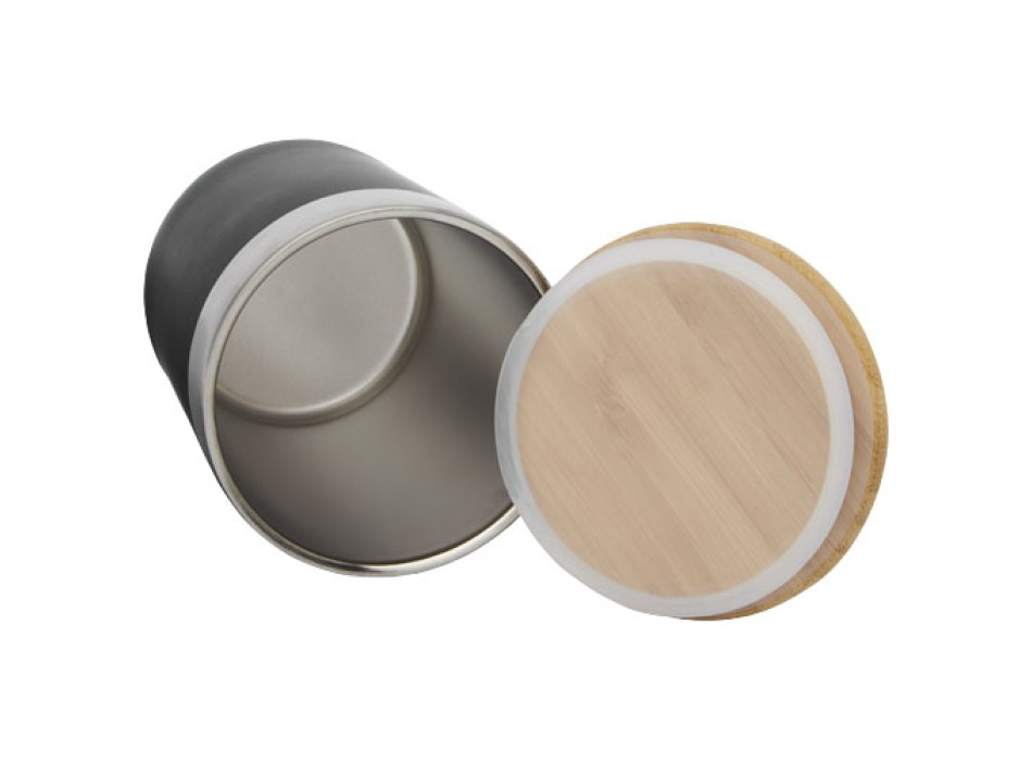 Bicchiere termico in acciaio inossidabile con isolamento sottovuoto in rame e coperchio in bambù da 330 ml Lagan FullGadgets.com