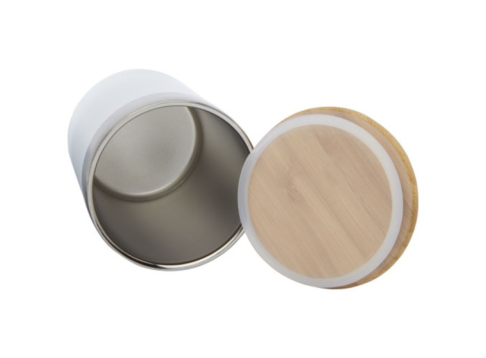 Bicchiere termico in acciaio inossidabile con isolamento sottovuoto in rame e coperchio in bambù da 330 ml Lagan FullGadgets.com